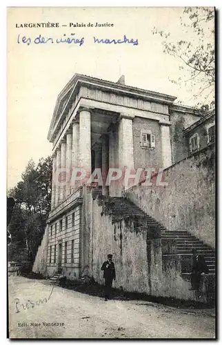 Cartes postales Largentiere Palais de Justice