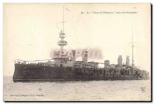 Ansichtskarte AK Bateau de guerre Le Dupetit Thouars Cuirasse d'escadre