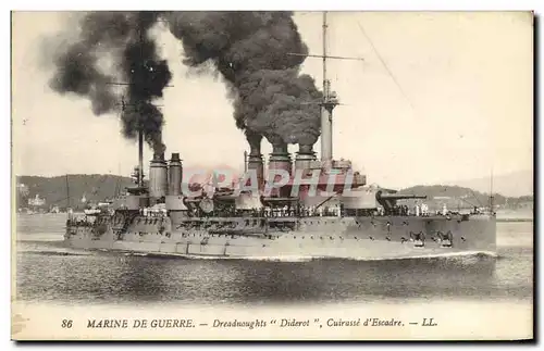 Ansichtskarte AK Bateau de guerre Dreadnoughts Diderot Cuirasse d'escadre