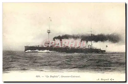 Ansichtskarte AK Bateau de guerre Le Dupleix Croiseur Cuirasse