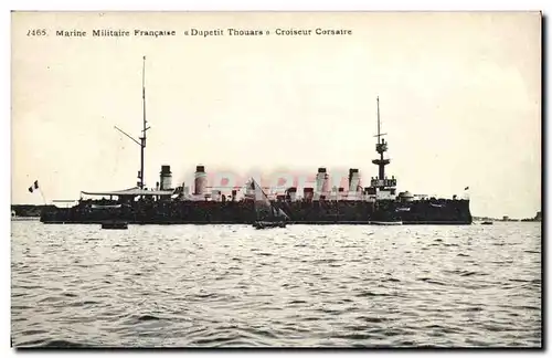 Cartes postales Bateau de guerre Dupetit Thouars Croiseur Corsaire