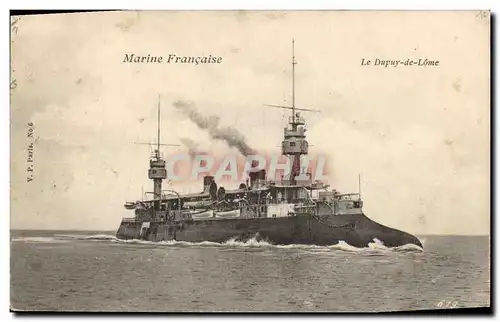 Cartes postales Bateau de guerre Le Dupuy de lome