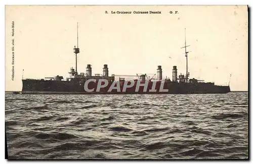 Cartes postales Bateau de guerre Le Croiseur Cuirasse Desaix