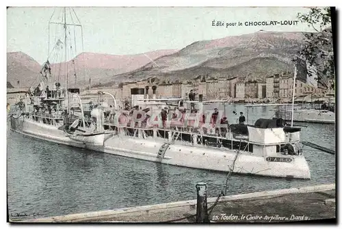 Ansichtskarte AK Bateau de guerre Toulon Le contre torpilleur Dard