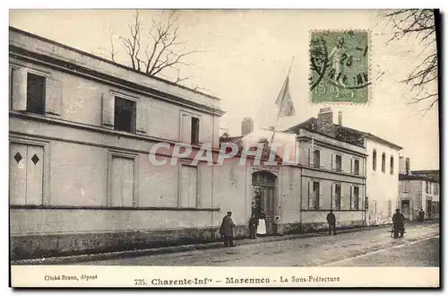 Cartes postales Marennes La Sous Prefecture