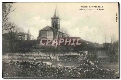 Cartes postales Militaria Menil la tour Eglise