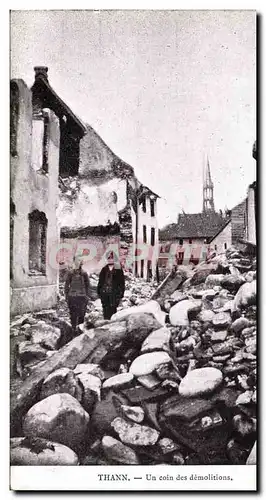 Cartes postales Militaria Thann Un coin des demolitions