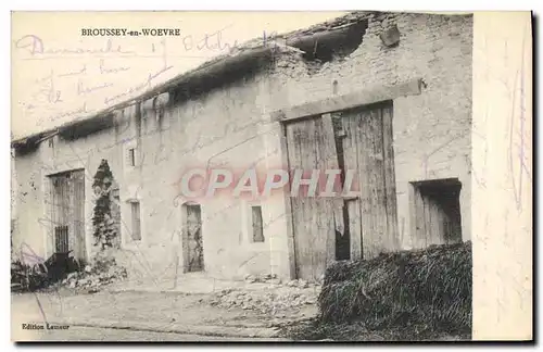 Cartes postales Militaria Broussey en Woevre