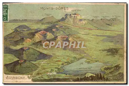 Cartes postales Auvergne Monts Domes