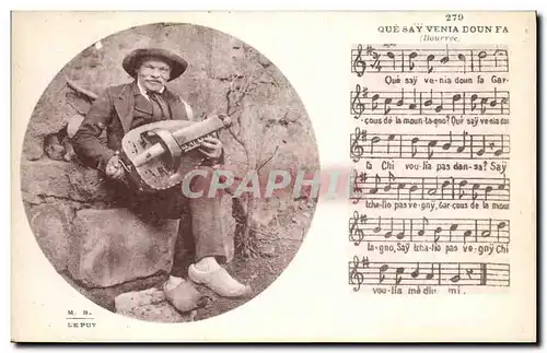 Cartes postales Folklore Le Puy Bourree