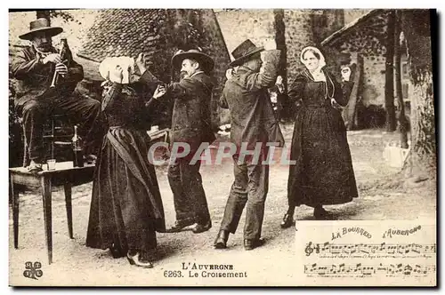 Ansichtskarte AK Folklore Auvergne Le croisement