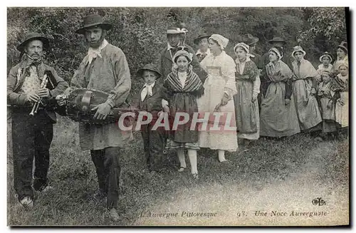 Ansichtskarte AK Folklore Auvergne Une noce Auvergnate