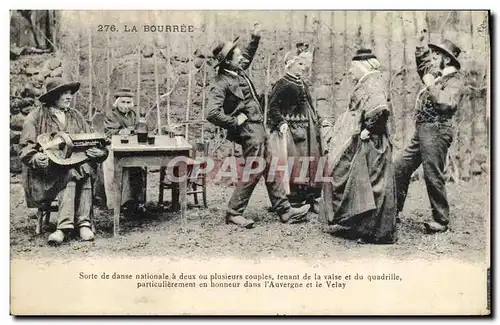 Ansichtskarte AK Folklore Auvergne La bourree