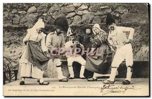 Cartes postales Folklore La Montagnarde Bourree d'Auvergne