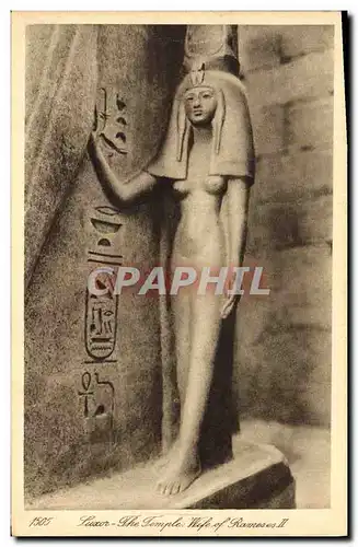 Ansichtskarte AK Egypt Egypte Luxor The temple Wife of Rameses II