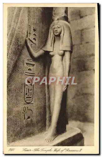 Cartes postales Egypt Egypte Luxor The temple Wife of Rameses II