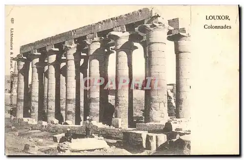 Ansichtskarte AK Egypt Egypte Louxor Colonnades