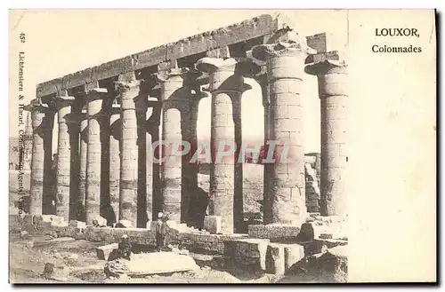 Cartes postales Egypt Egypte Louxor Colonnades