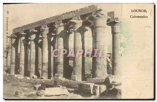 Ansichtskarte AK Egypt Egypte Louxor colonnades