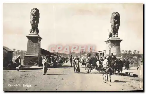 Ansichtskarte AK Egypt Egypte Kasr el Nil bridge