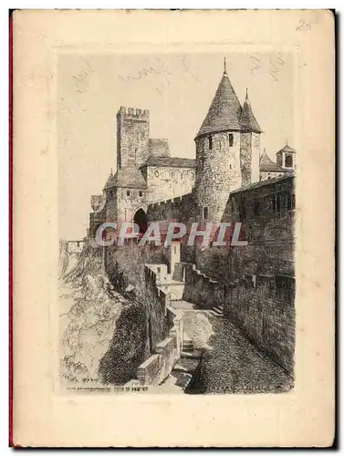 Cartes postales Chateau Cite de Carcassonne Tour de justice