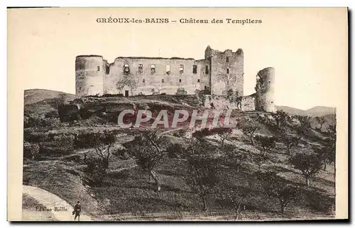 Cartes postales Chateau des Templiers Greoux les Bains