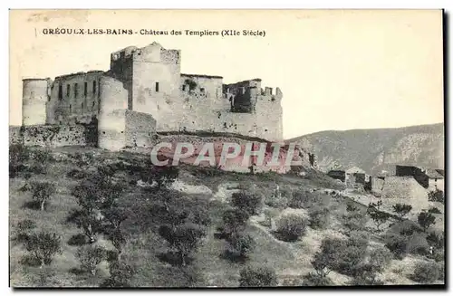 Cartes postales Chateau des Templiers Greoulx les Bains