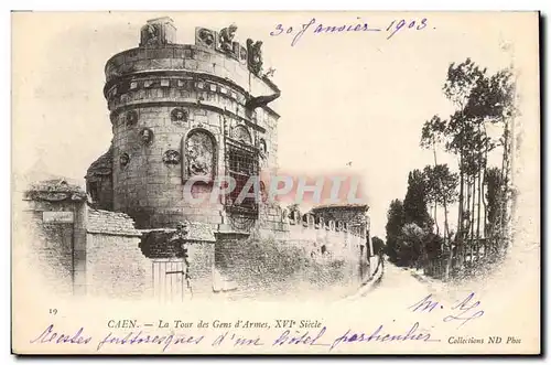 Cartes postales Chateau Caen La Tour des gens d'armes