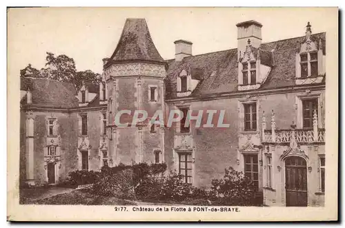 Cartes postales Chateau de la Flotte a Pont de Brayz=e