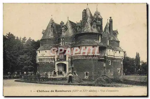 Ansichtskarte AK Chateau de Rambures Vue d'ensemble