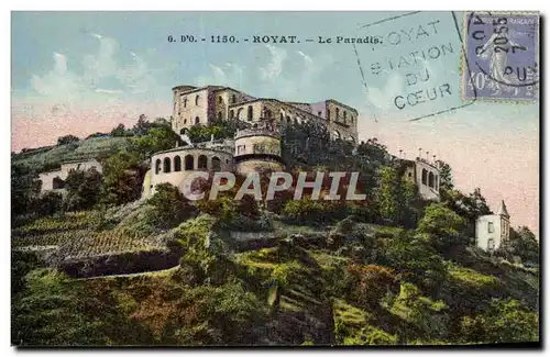 Cartes postales Chateau Royat Le Paradis