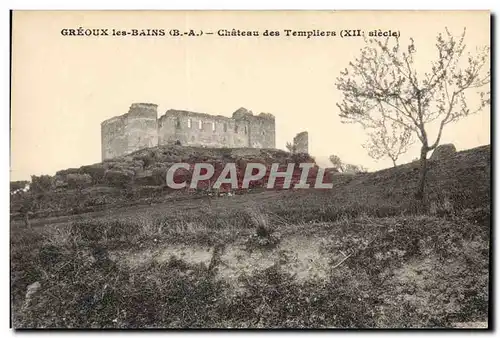 Cartes postales Chateau des Templiers Greoux les Bains