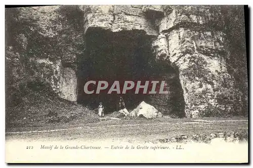 Cartes postales Grotte Grottes Massif de la Grande Chartreuse Entree de la grotte superieure