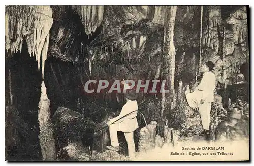 Ansichtskarte AK Grotte Grottes de Dargilan Salle de l'eglise vue des tribunes