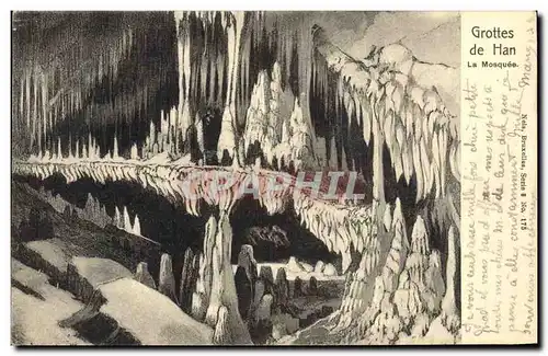 Cartes postales Grotte Grottes de Han La mosquee