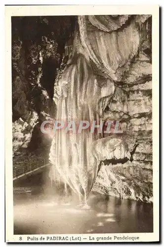 Ansichtskarte AK Grotte Grottes Puits de Padirac La grande Pendeloque