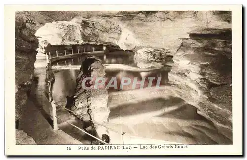 Ansichtskarte AK Grotte Grottes Puits de Padirac Lac des Grands Cours