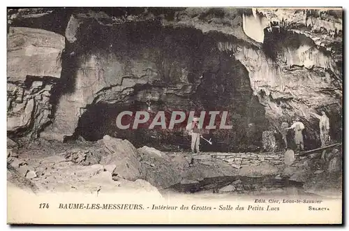 Cartes postales Grotte Grottes Baume les Messieurs Interieur des grottes Salle des Petits lacs