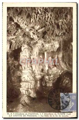 Cartes postales Grotte de Presqsue La salle de al fin du monde Grottes