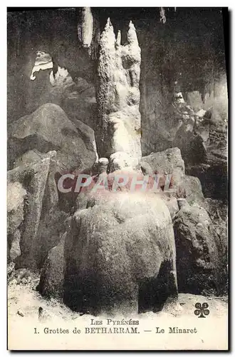 Cartes postales Grotte Grottes de Betharram Le minaret