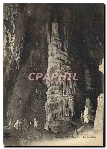 Ansichtskarte AK Grotte Grottes de Dargilan Le clocher