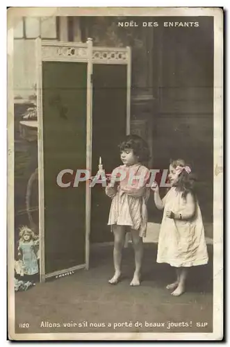 Cartes postales Fantaisie Enfant Poupee Noel des Enfants