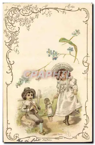 Cartes postales Fantaisie Enfant Poupee