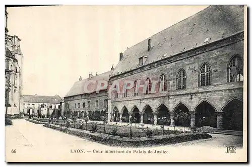 Cartes postales Laon Cour interieure du Palais de justice