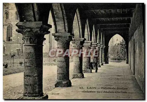 Ansichtskarte AK Palais de justice Laon Galeries de l'ancien cloitre