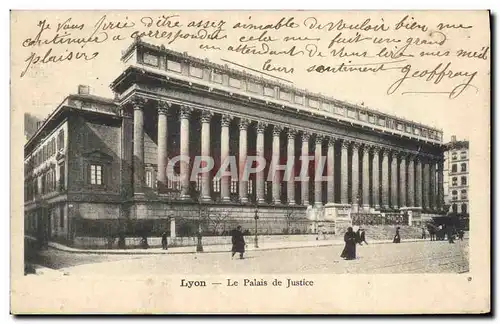 Cartes postales Palais de justice Lyon