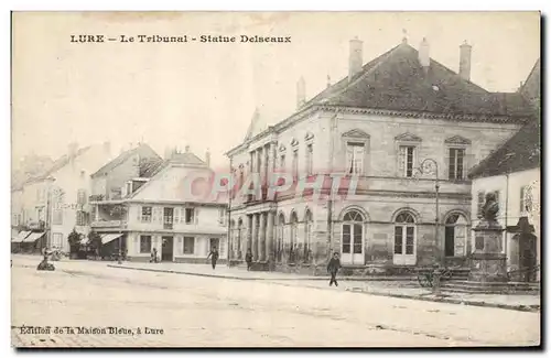 Ansichtskarte AK Palais de justice Lure Le tribunal Statue Delseaux