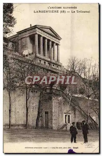 Cartes postales Palais de justice Largentiere Le tribunal