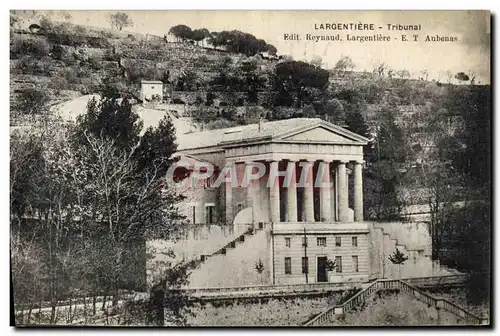 Cartes postales Palais de justice Largentiere Tribunal