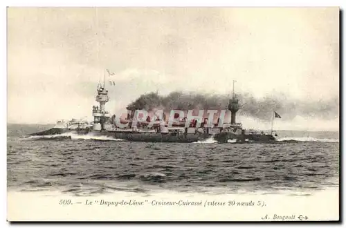 Cartes postales Bateau de guerre Le dupuy de Lome Croiseur Cuirasse